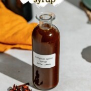 Pin for homemade pumpkin spice syrup