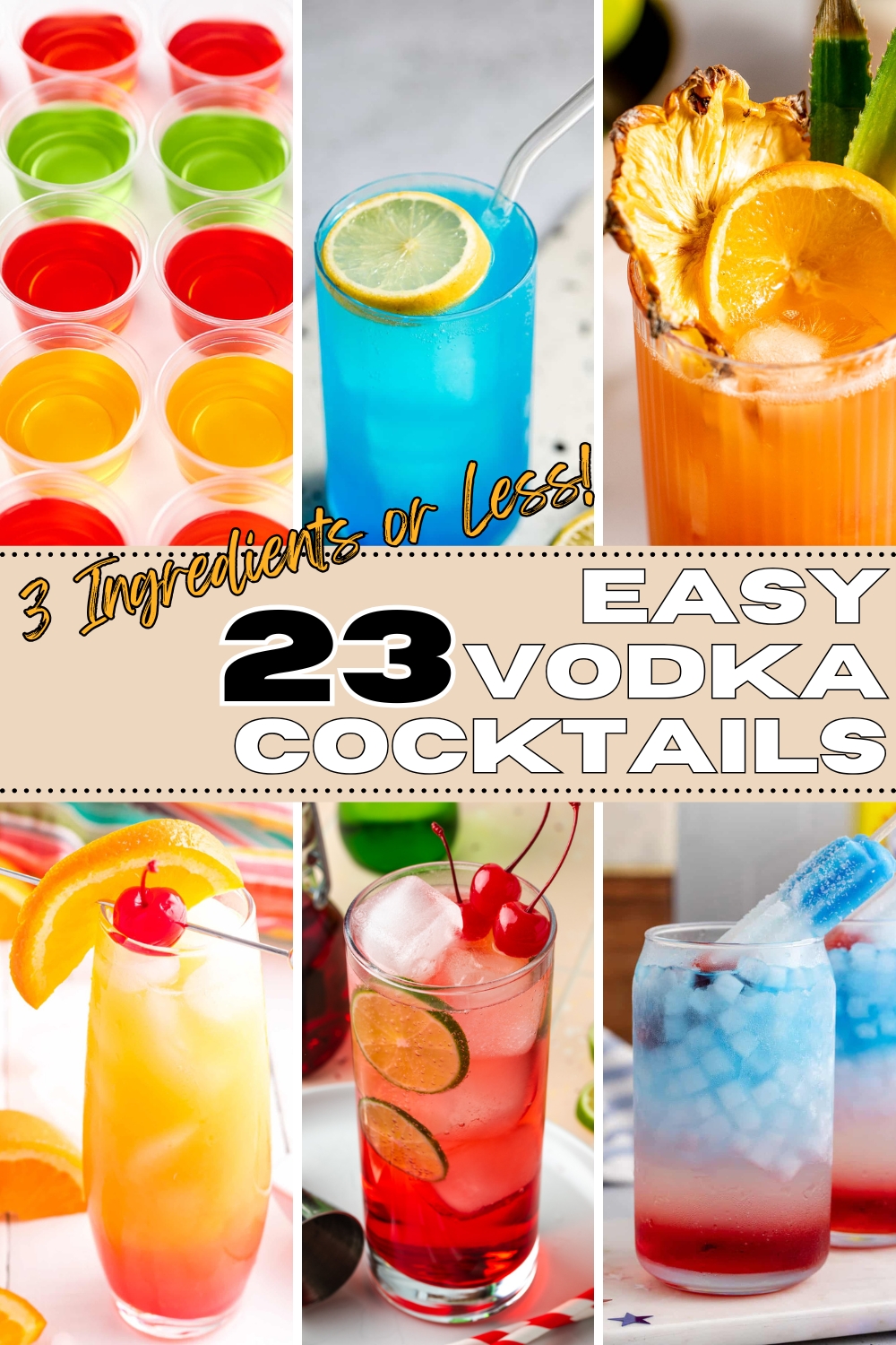 Pin for easy vodka cocktails